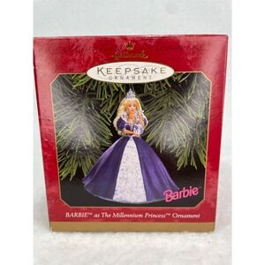 Hallmark Keepsake Barbie as The Millennium Princess 1999  Ornament